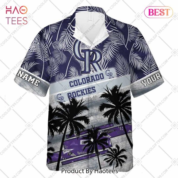 Personalized MLB Colorado Rockies Palm Tree Hawaii Shirt