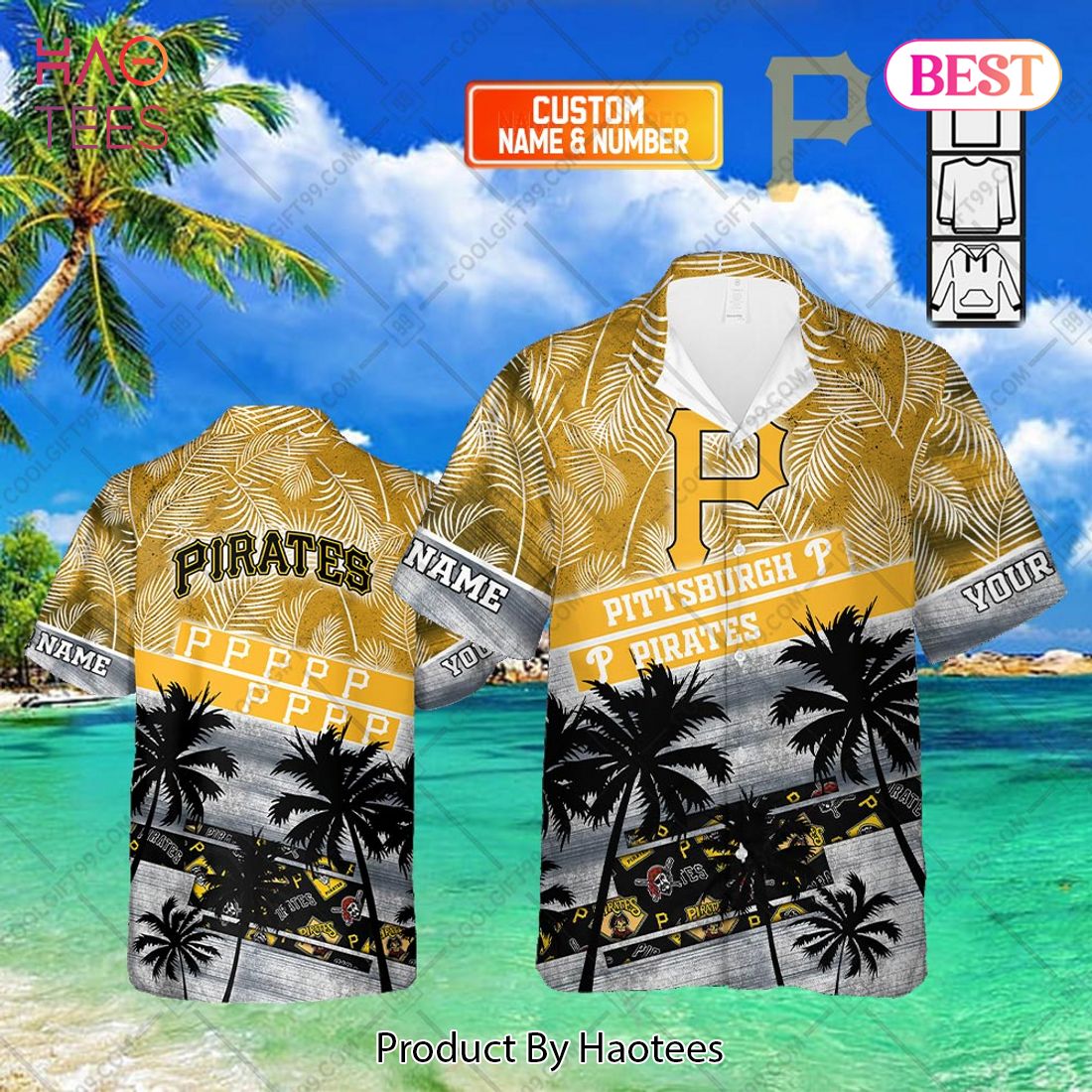 Personalized MLB Pittsburgh Pirates Palm Tree Hawaii Shirt Personalized MLB Pittsburgh Pirates Palm Tree Hawaii Shirt