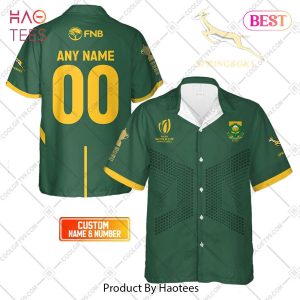 Personalized Rugby World Cup 2023 Springboks South Africa Rugby Jersey Style Hawaiian Shirt