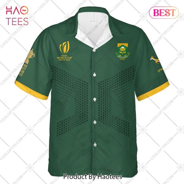 Personalized Rugby World Cup 2023 Springboks South Africa Rugby Jersey Style Hawaiian Shirt