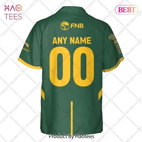 Personalized Rugby World Cup 2023 Springboks South Africa Rugby Jersey Style Hawaiian Shirt