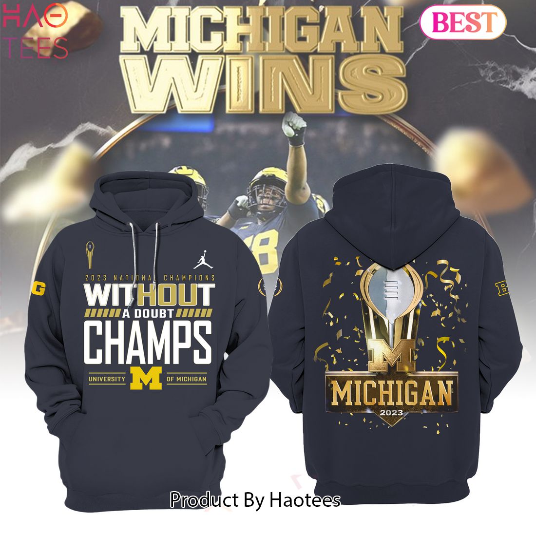 TRENDING Michigan Wolverines 2024 National Champions Hoodie