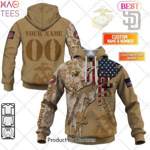 TRENDING MLB San Diego Padres Marine Camo Hoodie