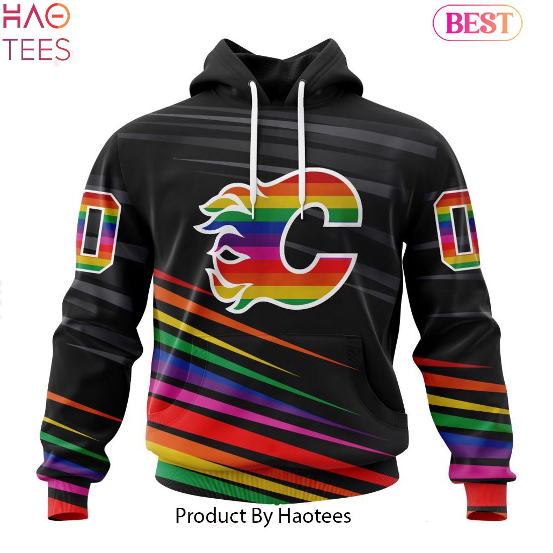 TRENDING NHL Calgary Flames Special Pride Design Hockey Hoodie