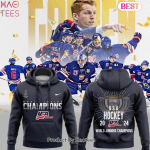 TRENDING USA Hockey World Junior Ice Hockey Champions 2024 Hoodie