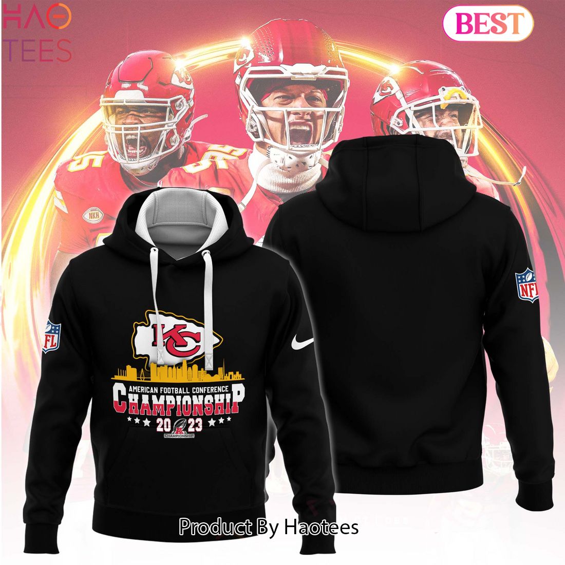 AFC Championship 2023 Personalized Kansas City Chiefs  Hoodie
