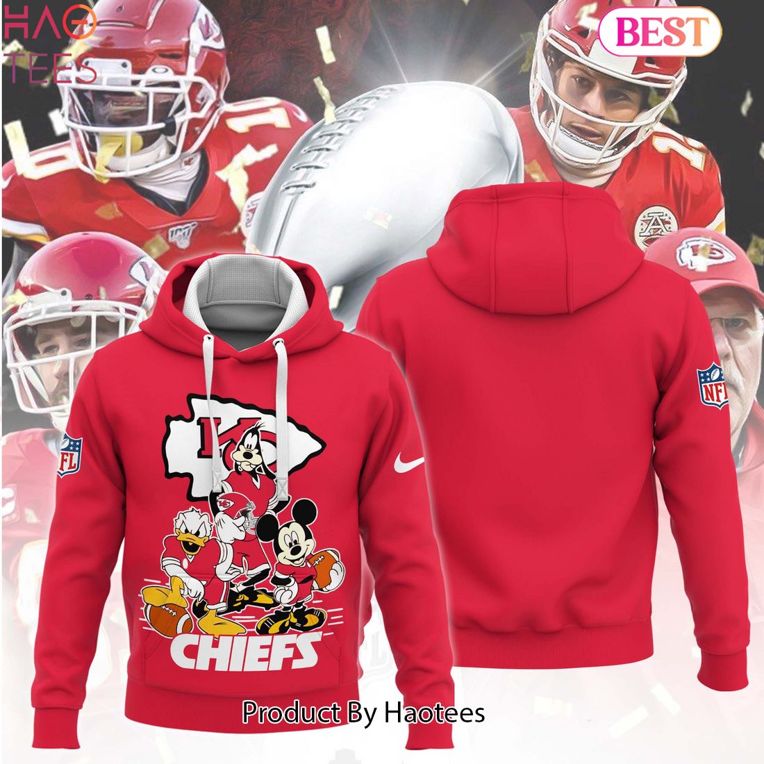 Donald Mickey Kansas City Chiefs Hoodie Limited Edition