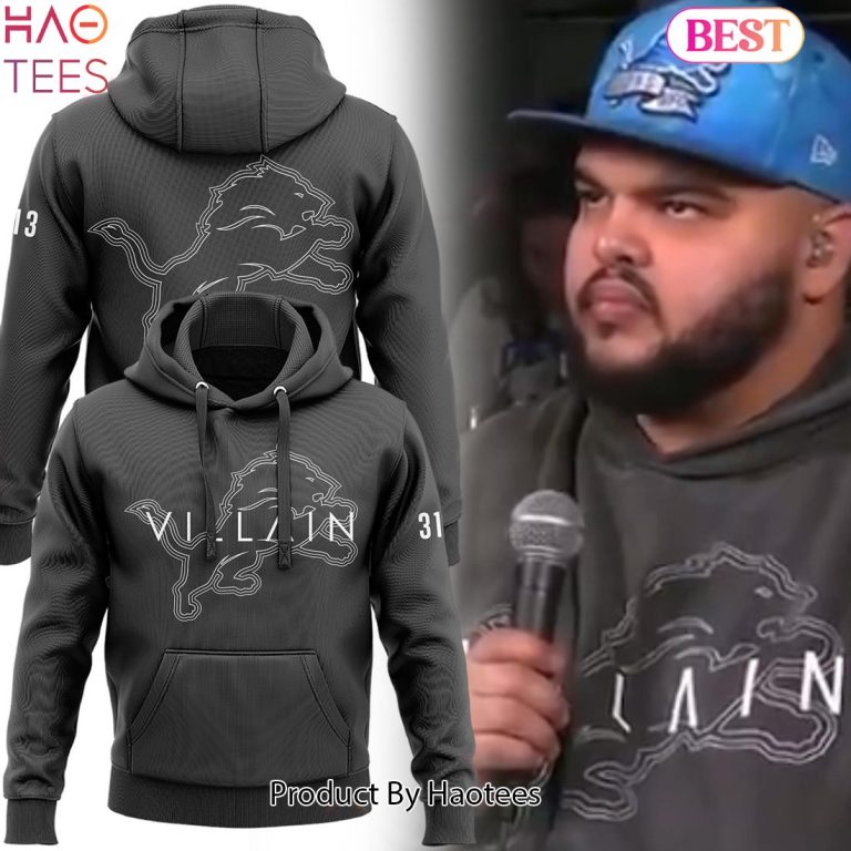 HOT TREND Detroit Lions Villain 2024 Hoodie Limited Edition