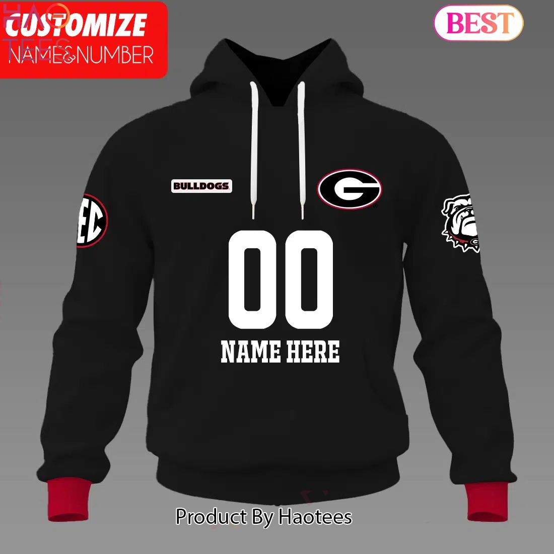 HOT TREND Georgia Bulldogs Football Customize Hoodie