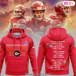 Kansas City Chiefs Super Bowl LVIII Champions Collection Red Hoodie