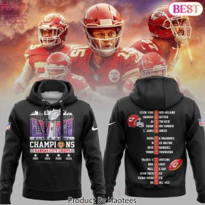 Kansas City Chiefs Super Bowl LVIII Champions Members Black Hoodie