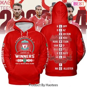 Liverpool Carabao Cup Winners 2024 You Will Never Walk Alone Hoodie
