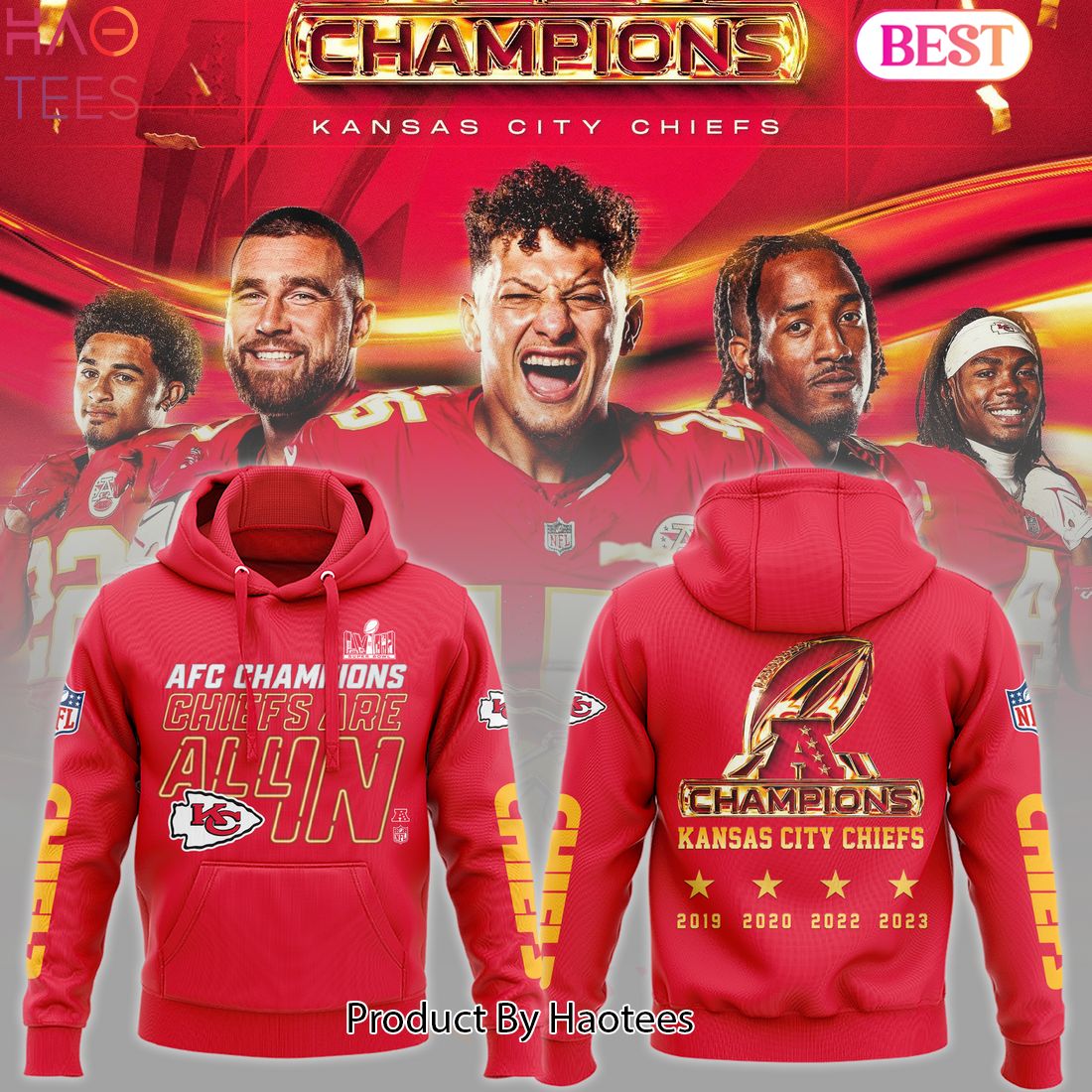 NEW AFC Kansas City Chiefs Champion Hoodie Limited Edition
