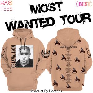 NEW Bad Bunny Most Wanted Tour Brown Hoodie