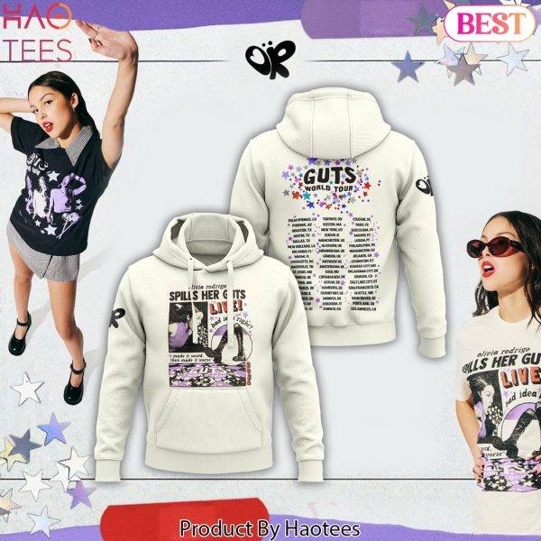 Olivia Rodrigo Spills Her GUTS World Tour Hoodie