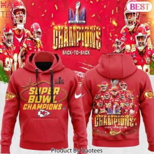 Special Super Bowl LVIII Champions Kansas City Chiefs Red Hoodie