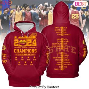 2025 Big 12 Men Basketball Tournament Champions Iowa State Cyclones Hoodie