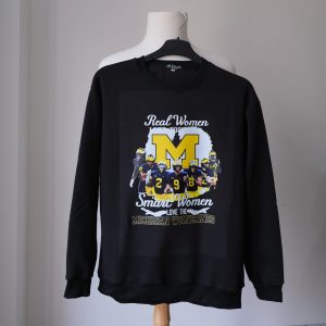 [SALE] Real Women Love Football - Smart Women Love The Michigan Wolverines T-Shirt