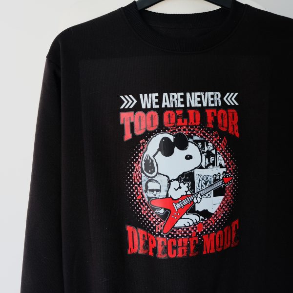 Snoopy we are never too old for Depeche Mode Classic-Unisex T-Shirt Hoodie Sweatshirt