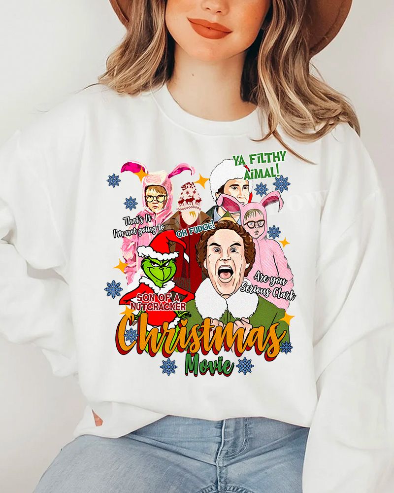 AVAILABLE Christmas Movie Christmas Sweatshirt