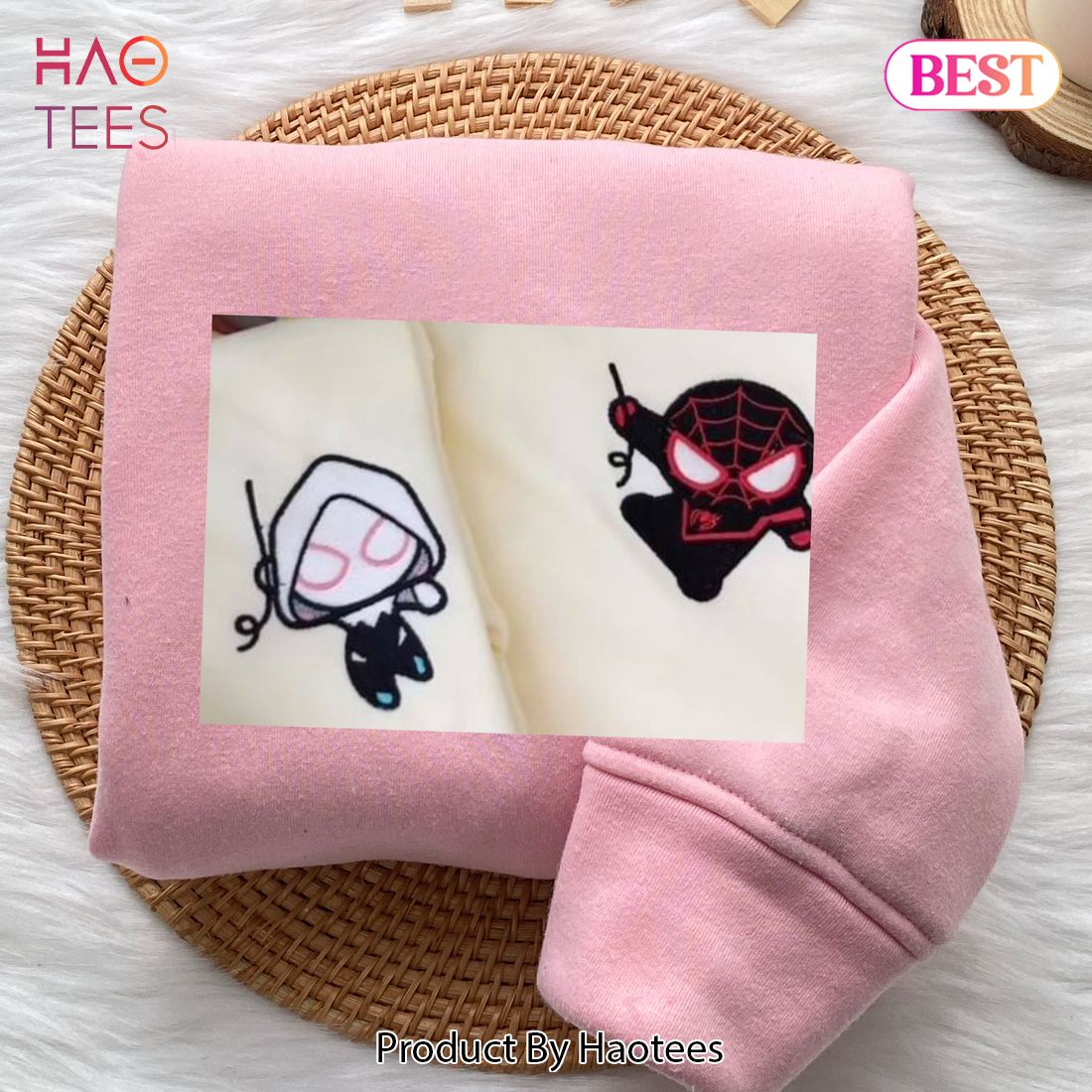 AVAILABLE Custom Peter and Gwen – Embroidered Shirt