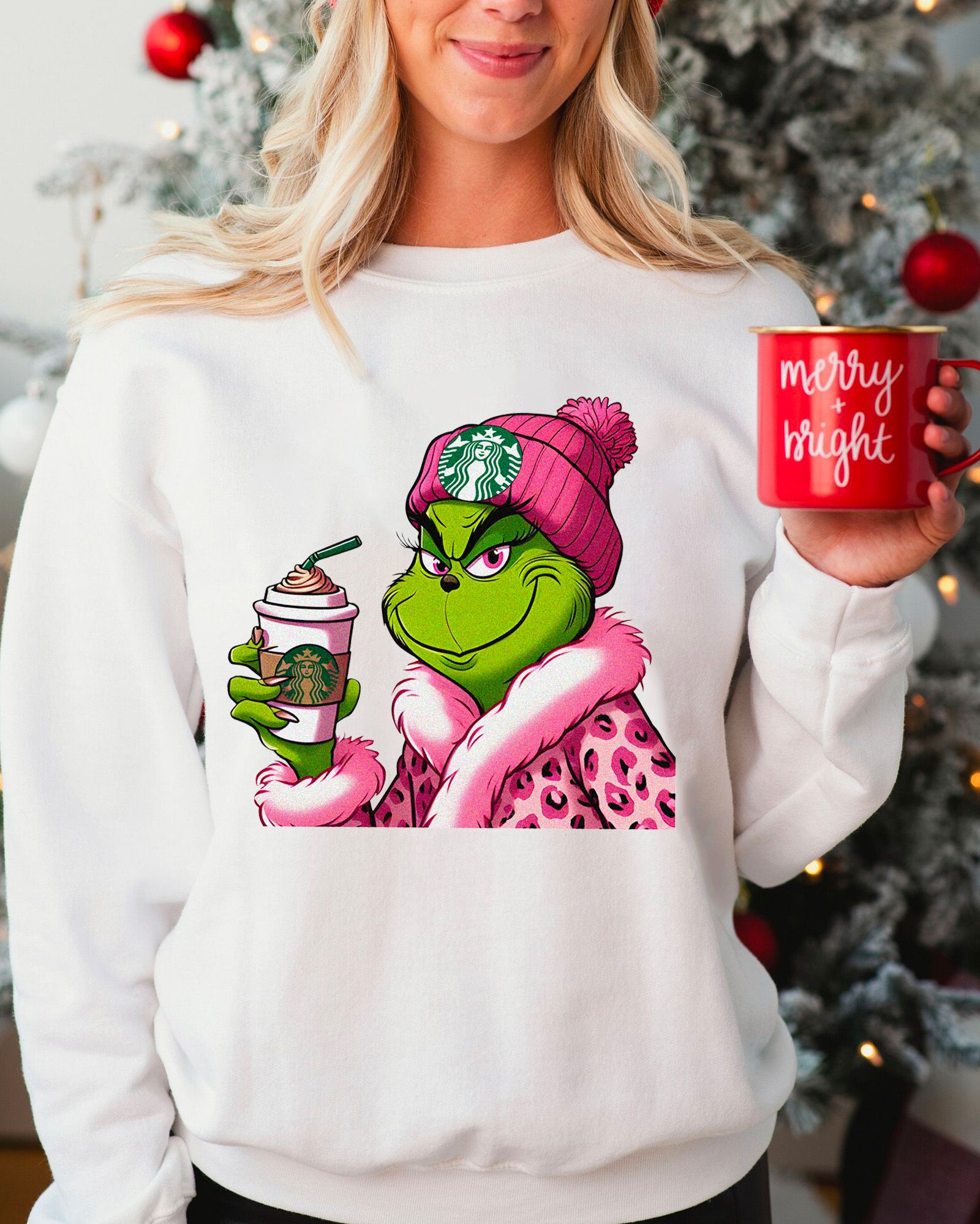 [AVAILABLE] Grinch drink ver 2 Christmas Sweatshirt