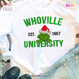 AVAILABLE Grinch Whoville University – Christmas Embroidered Youth Sweatshirt AVAILABLE Grinch Whoville University – Christmas Embroidered Youth Sweatshirt