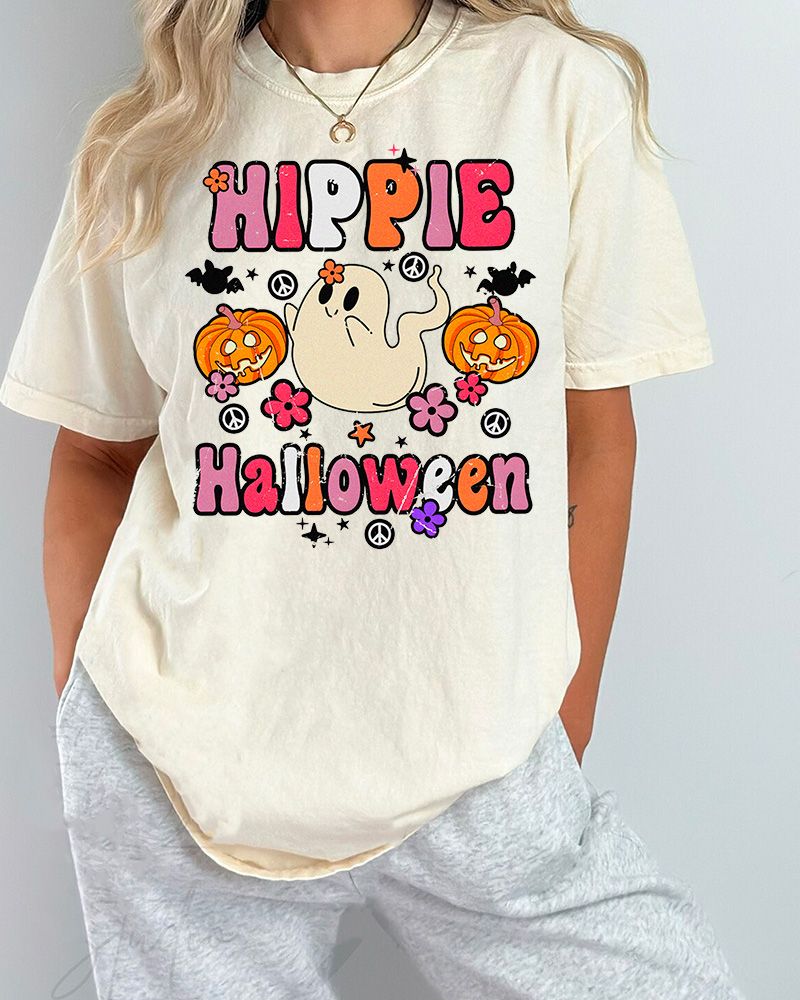 [AVAILABLE] Hippie Halloween- Halloween Shirt
