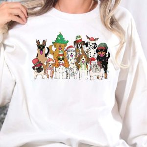 [AVAILABLE] Lovely Dogs Christmas  Ver 2  Christmas Sweatshirt