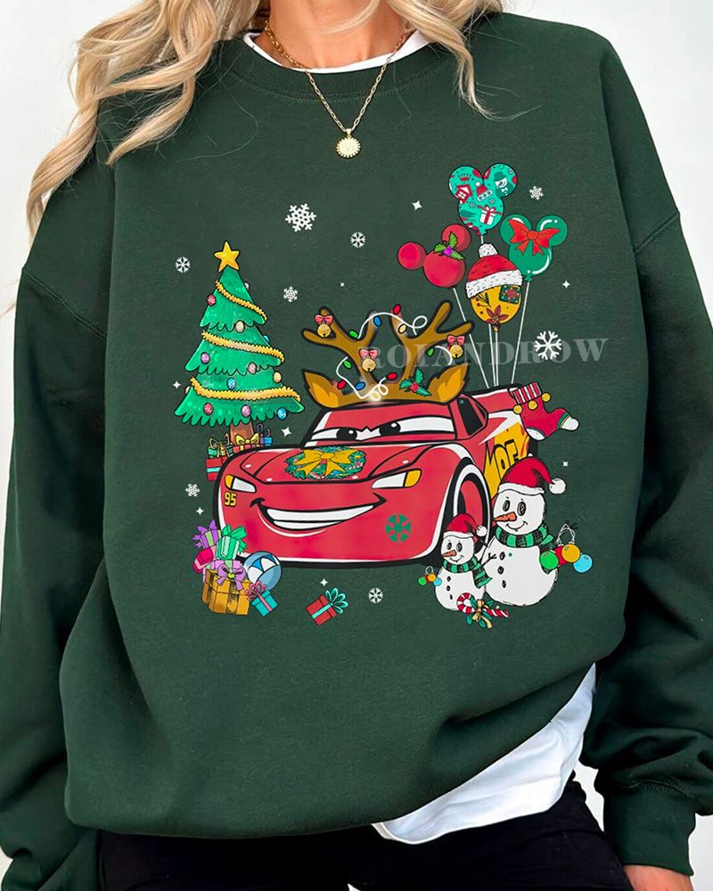 [AVAILABLE] Mc Queen Christmas Sweatshirt