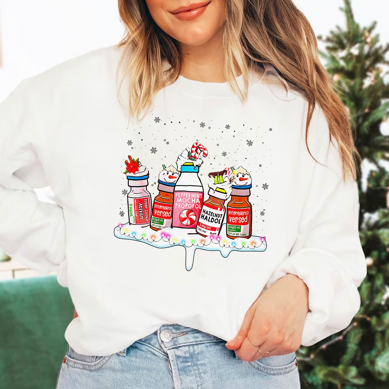 AVAILABLE Nurse Holiday Meds Christmas Sweatshirt AVAILABLE Nurse Holiday Meds Christmas Sweatshirt