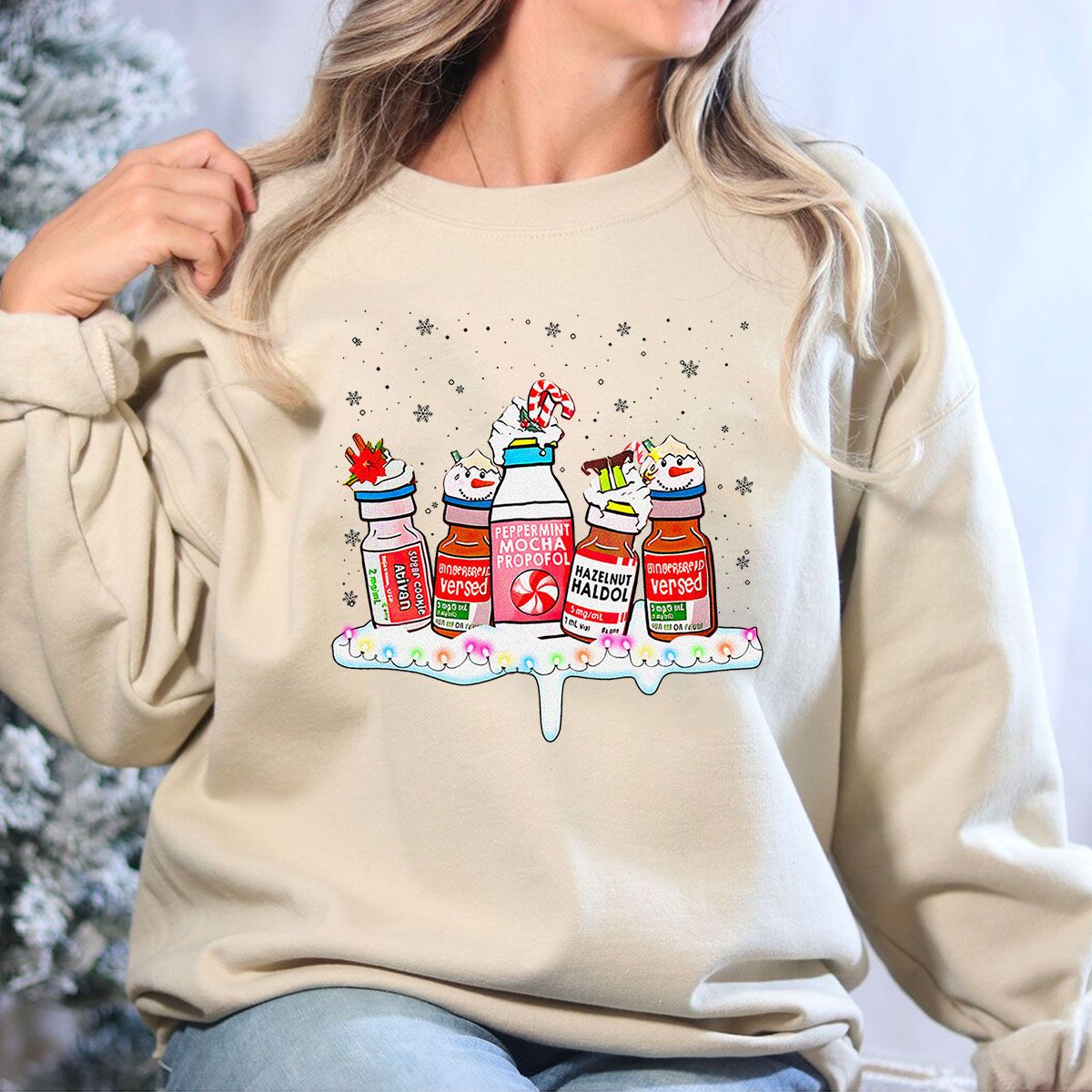 AVAILABLE Nurse Holiday Meds Christmas Sweatshirt AVAILABLE Nurse Holiday Meds Christmas Sweatshirt