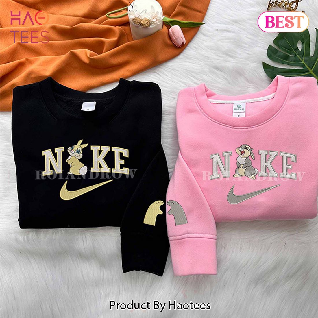 [AVAILABLE] Thumper and Miss Bunny – Embroidered Youth Sweatshirt