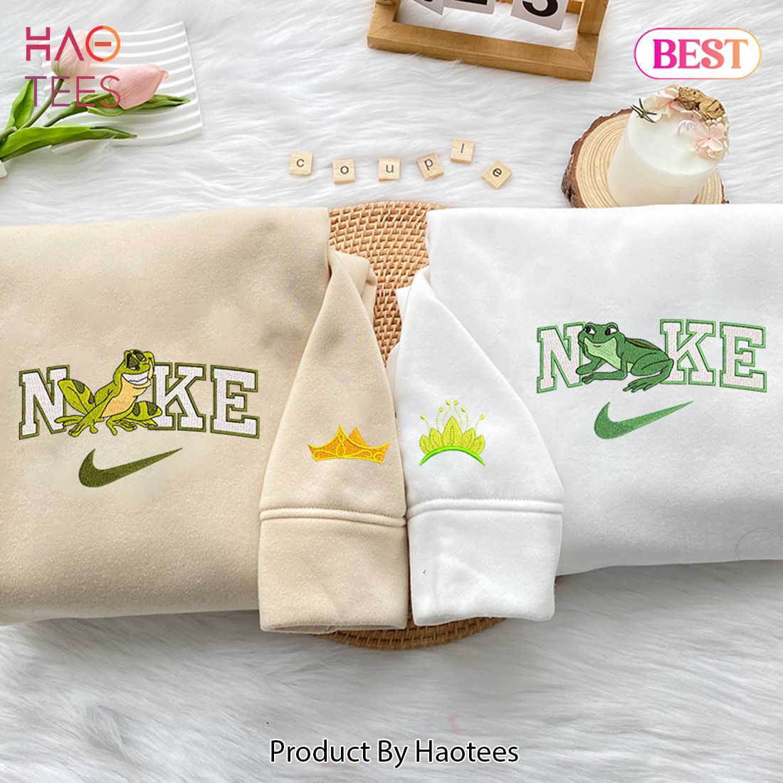 [AVAILABLE] Tiana & Naveen Frog  Ver 2  – Embroidered Shirt