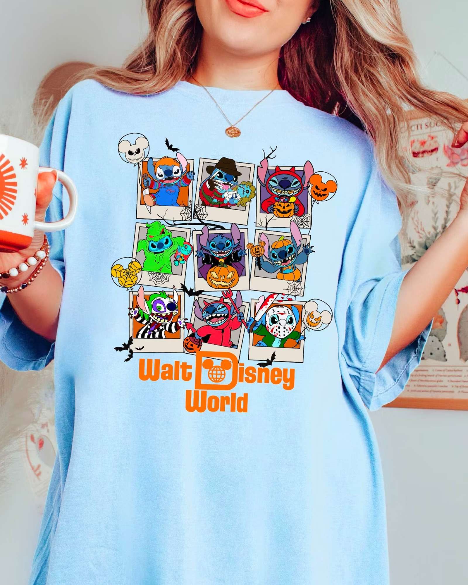 [AVAILABLE] Walt Disney World Halloween Stitch Sweatshirt, T-Shirt