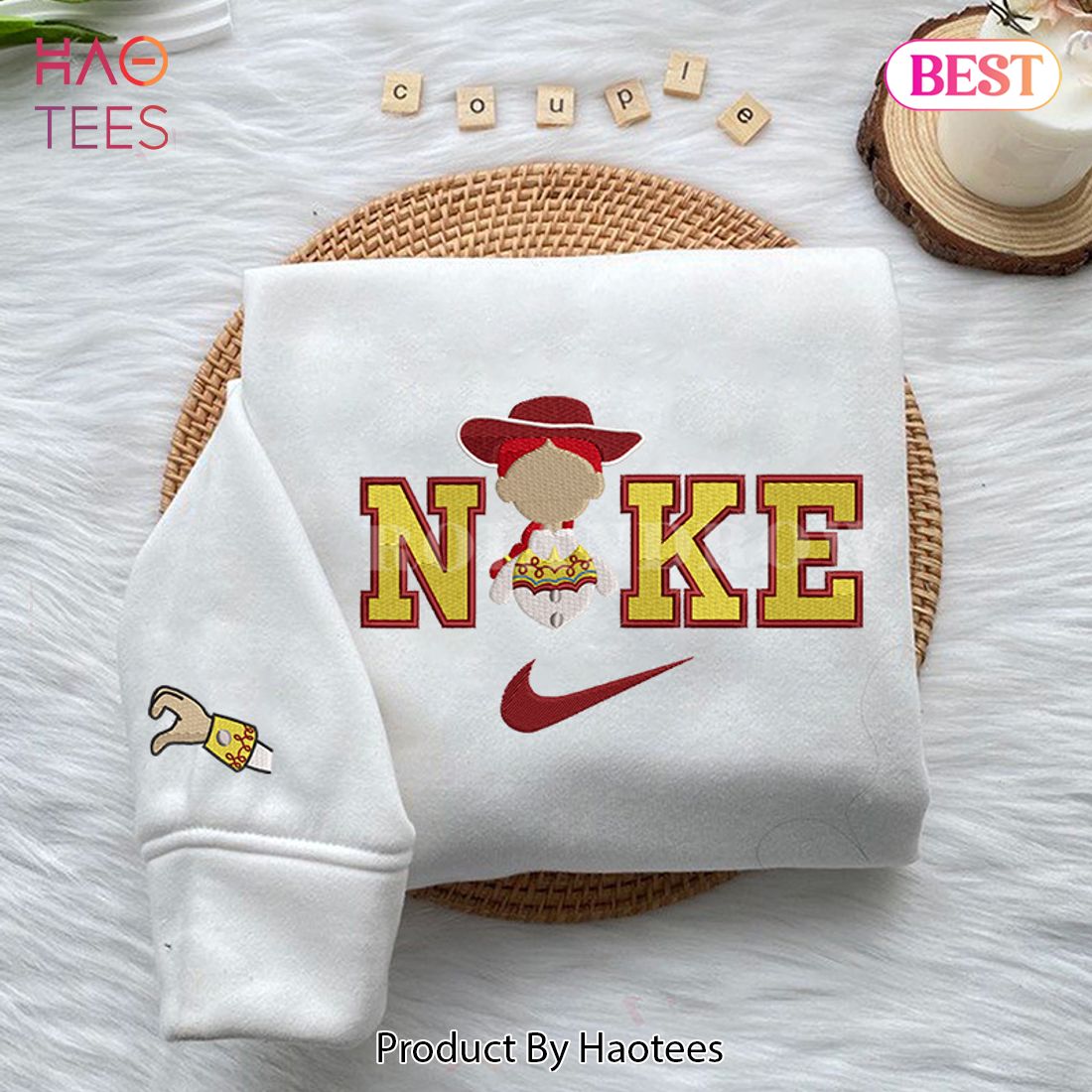 AVAILABLE Woody and Jessie Toy Story Embroidered Shirt AVAILABLE Woody and Jessie Toy Story Embroidered Shirt