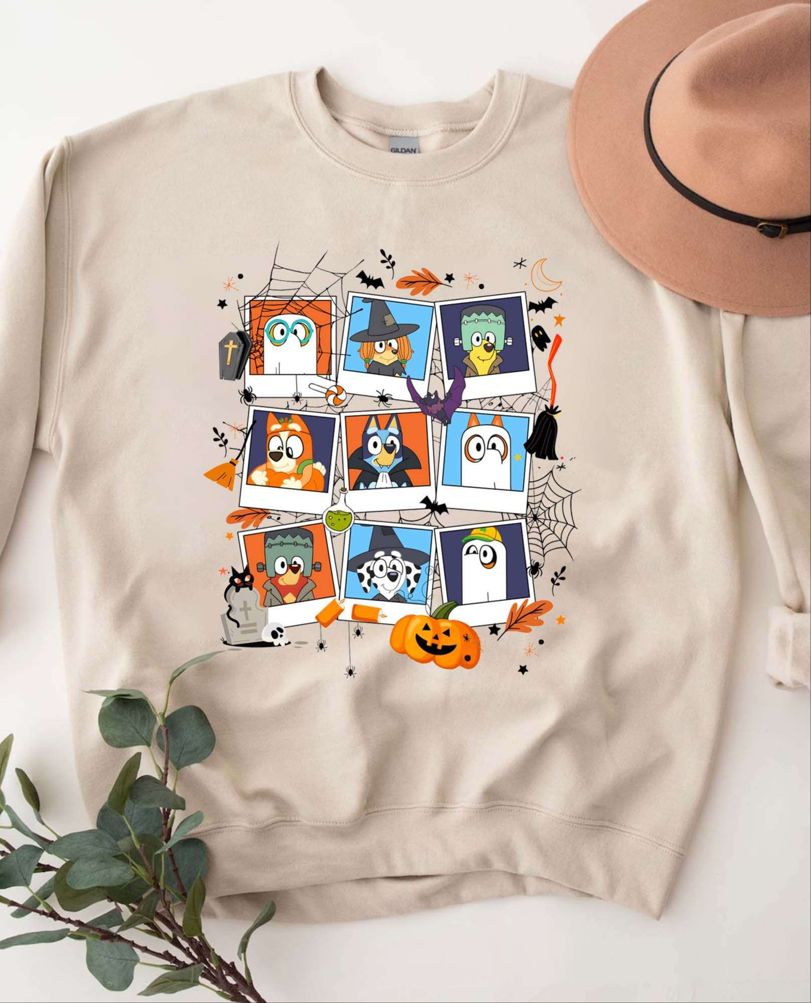 BEST Bluey And Friend Halloween Sweatshirt BEST Bluey And Friend Halloween Sweatshirt