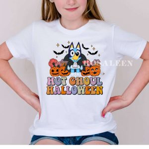 BEST Bluey Hot Ghoul Halloween Kids Shirt