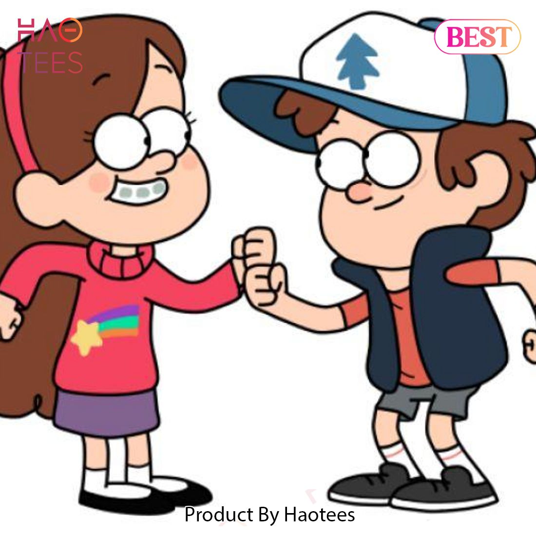 BEST Custom Mabel Pines and Dipper Pines – Embroidered Shirt