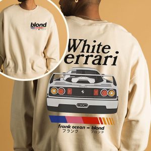 BEST Frank Ocean White Ferrari Sweatshirt  Copy