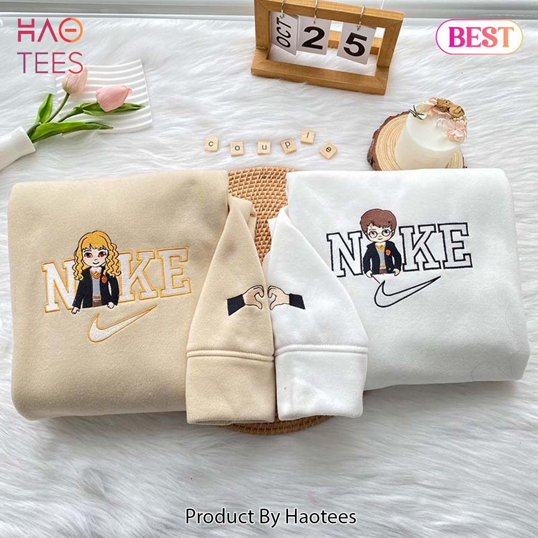 [BEST] Harry and Hermione – Embroidered Youth Sweatshirt