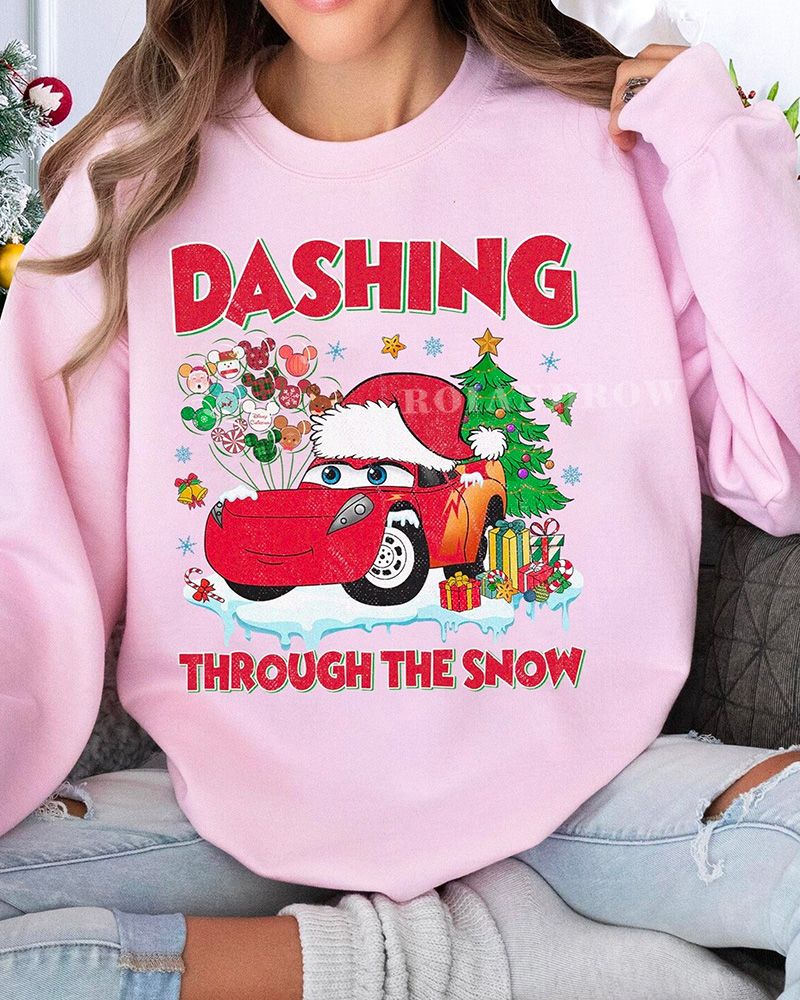 [BEST] Mc Queen Dashing Through The Show Christmas Sweatshirt
