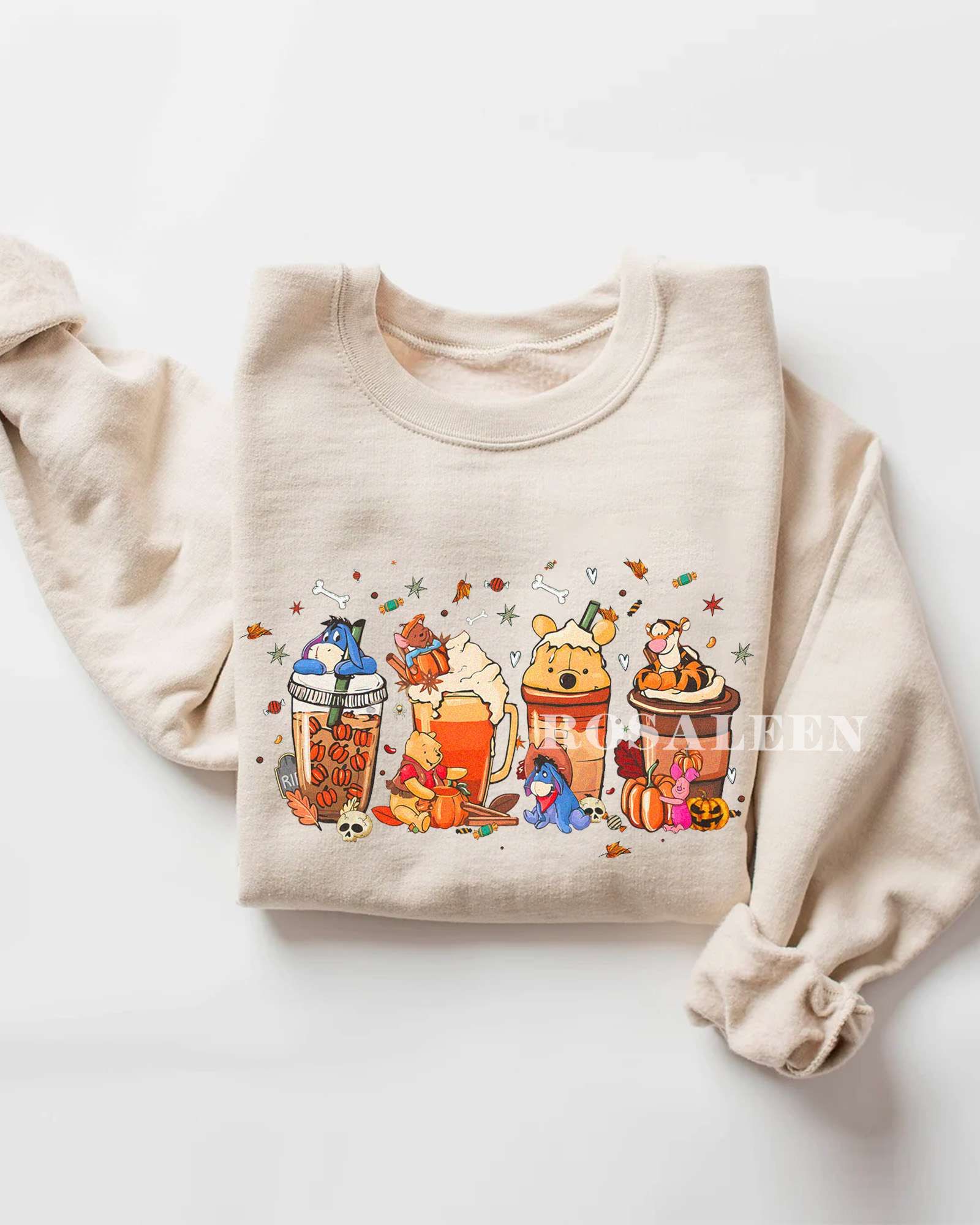 BEST Pooh bear coffee Halloween Sweatshirt BEST Pooh bear coffee Halloween Sweatshirt