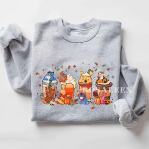 BEST Pooh bear coffee Halloween Sweatshirt