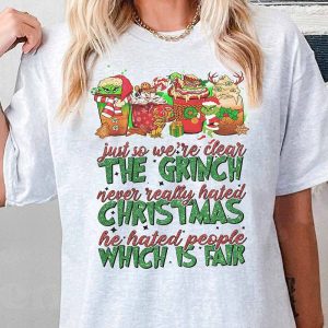 [BEST] The Grinch never really hated Christmas Christmas Sweatshirt