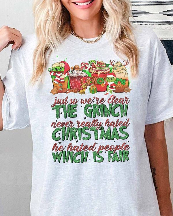 [BEST] The Grinch never really hated Christmas Christmas Sweatshirt