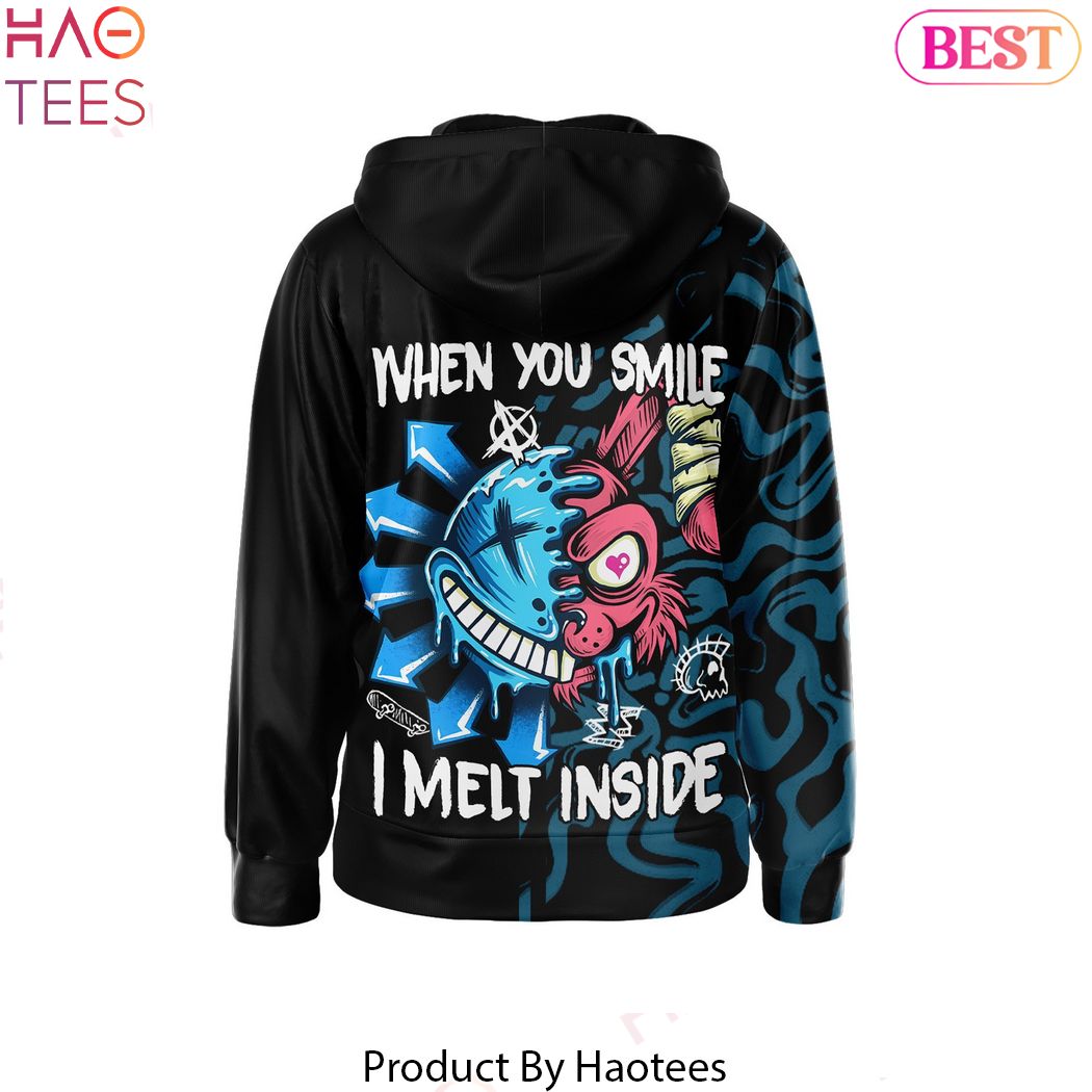 NEW Bink 182 When You Smile I Melt Inside Hoodie NEW Bink 182 When You Smile I Melt Inside Hoodie