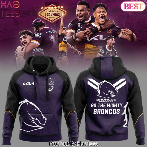 NEW Brisbane Broncos Go The Mighty Broncos Hoodie