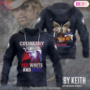 Courtesy Of The Red White And Blue Toby Keith Signature Thank You For The Memories Hoodie