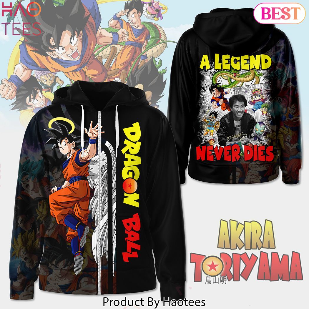 NEW Dragonball Akira Toriyama A Legend Never Dies Hoodie
